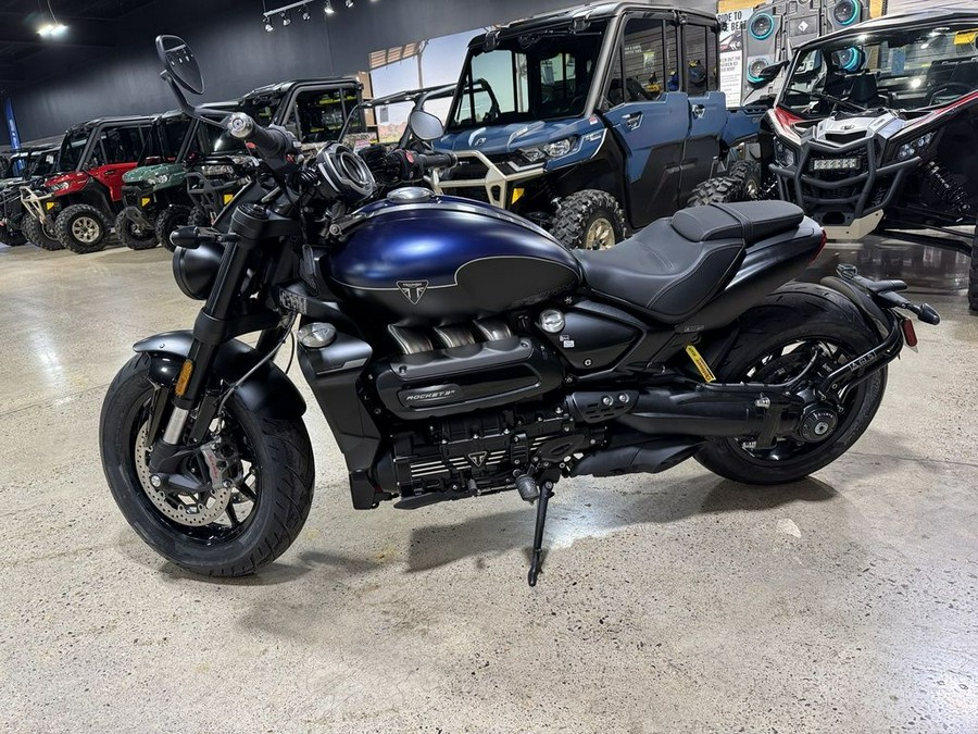 2025 Triumph Rocket 3 Storm R Satin Pacific Blue and Matte Sapphire Black