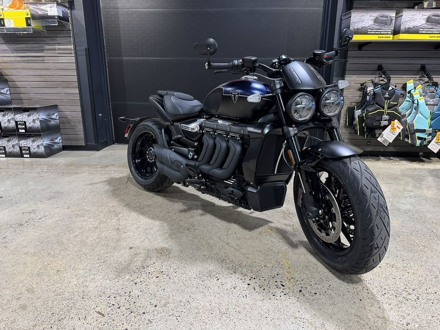 2025 Triumph Rocket 3 Storm R Satin Pacific Blue and Matte Sapphire Black