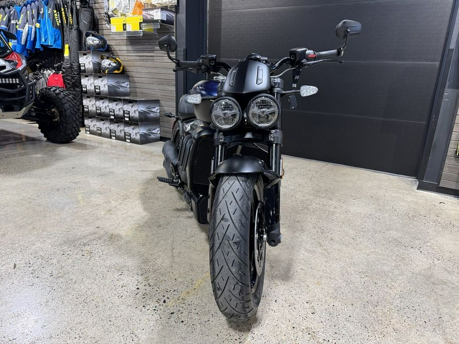 2025 Triumph Rocket 3 Storm R Satin Pacific Blue and Matte Sapphire Black