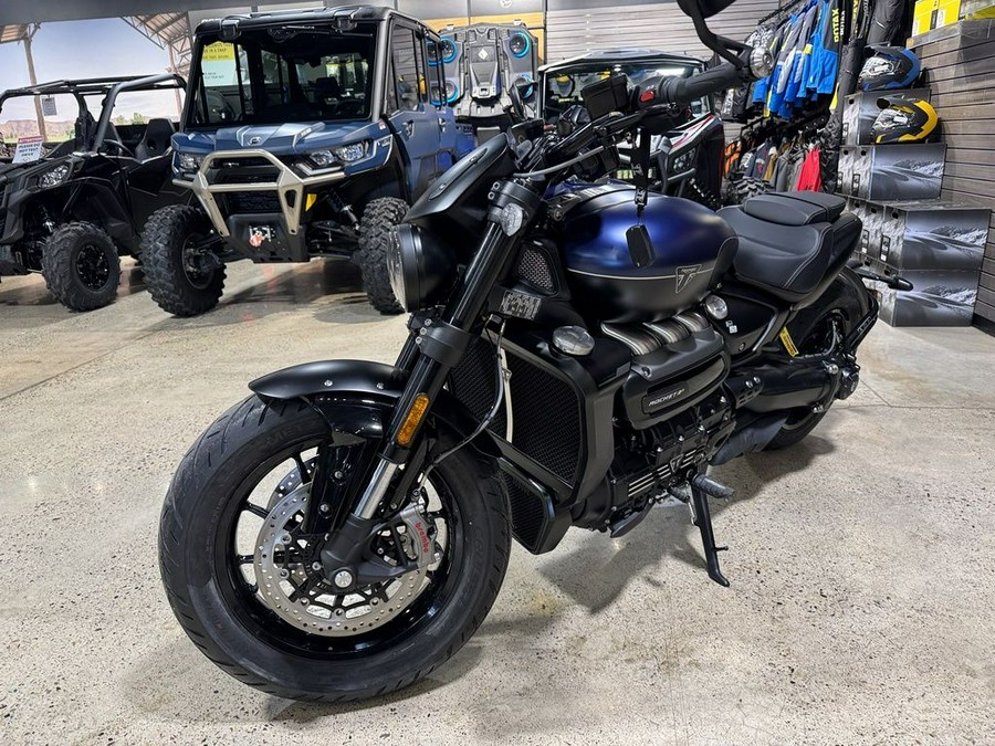2025 Triumph Rocket 3 Storm R Satin Pacific Blue and Matte Sapphire Black