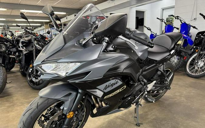 2024 Kawasaki Ninja® 650 Metallic Matte Dark Gray/Metallic Spark Black