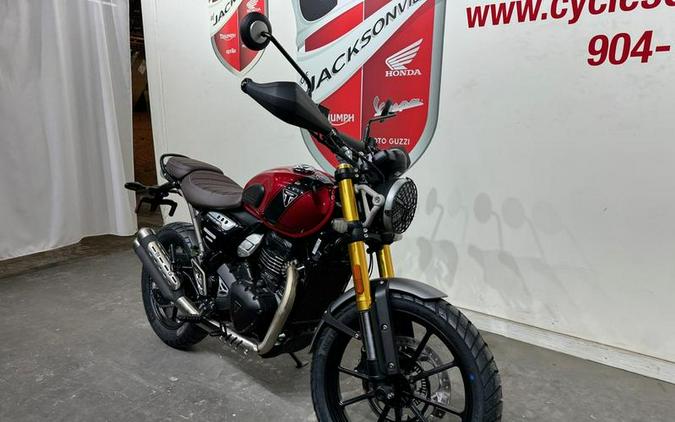 2024 Triumph Scrambler 400 X Carnival Red / Phantom Black