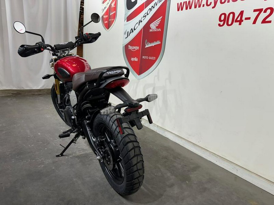 2024 Triumph Scrambler 400 X Carnival Red / Phantom Black