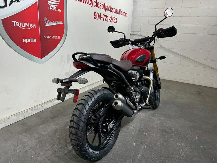 2024 Triumph Scrambler 400 X Carnival Red / Phantom Black