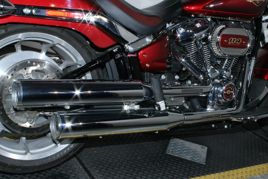 Used 2023 Harley-Davidson Fat Bob 114 Cruiser FLFBS Motorcycle For Sale In Miami, Florida