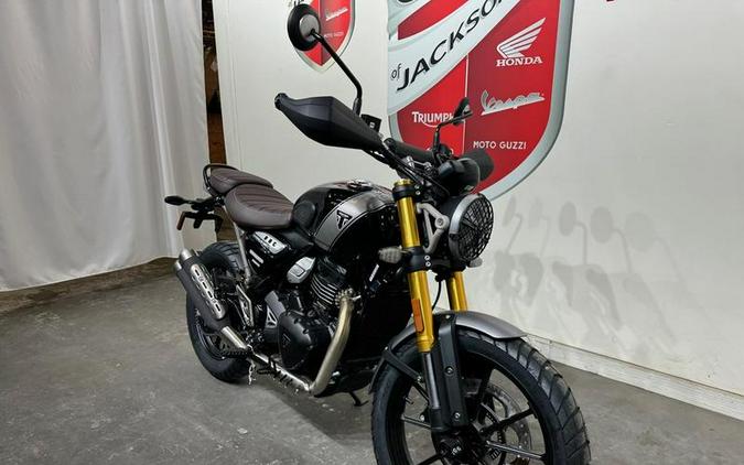 2024 Triumph Scrambler 400 X Phantom Black / Silver Ice