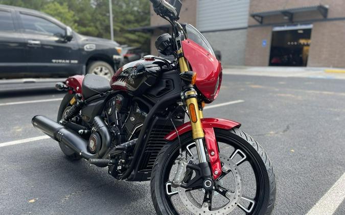 2025 Indian Motorcycle® 101 Scout® Sunset Red Metallic with Graphics