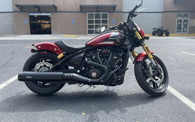 2025 Indian Motorcycle® 101 Scout® Sunset Red Metallic with Graphics