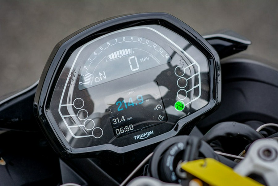 2024 Triumph Street Triple 765 R Silver Ice