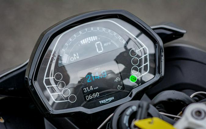 2024 Triumph Street Triple 765 R Silver Ice