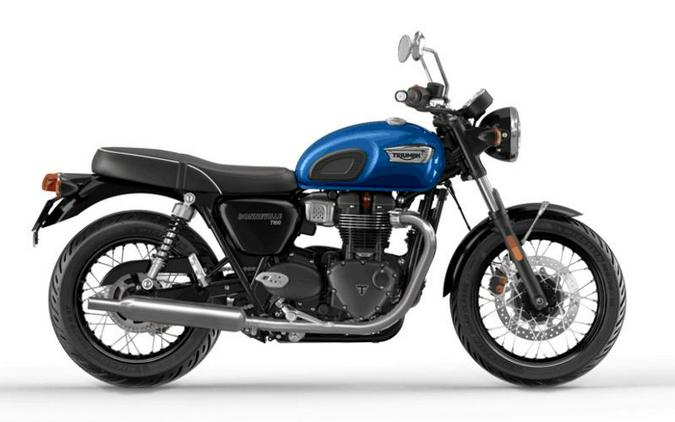 2023 Triumph Bonneville T100 Chrome Edition Cobalt Blue