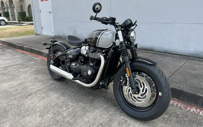 2024 Triumph Bonneville Bobber Jet Black/Ash Gray