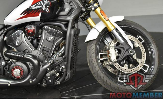 2025 Indian Motorcycle 101 SCOUT Ghost White Metallic with Graphics