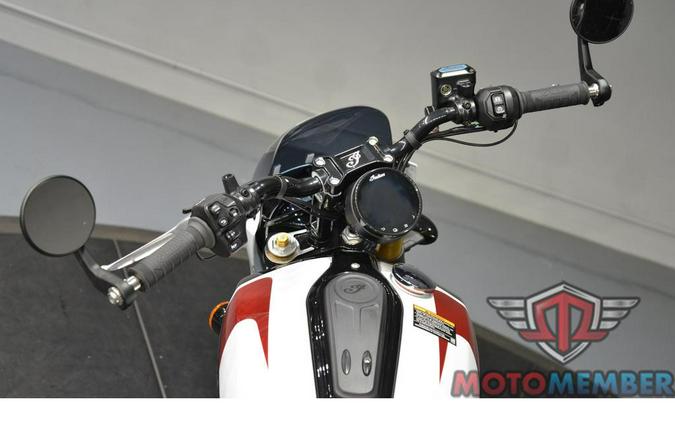2025 Indian Motorcycle 101 SCOUT Ghost White Metallic with Graphics
