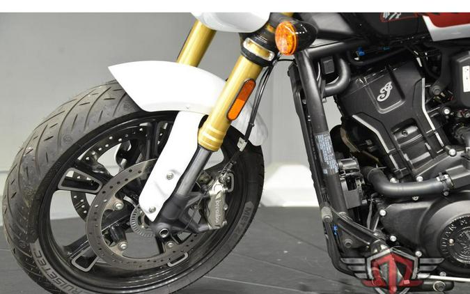 2025 Indian Motorcycle 101 SCOUT Ghost White Metallic with Graphics