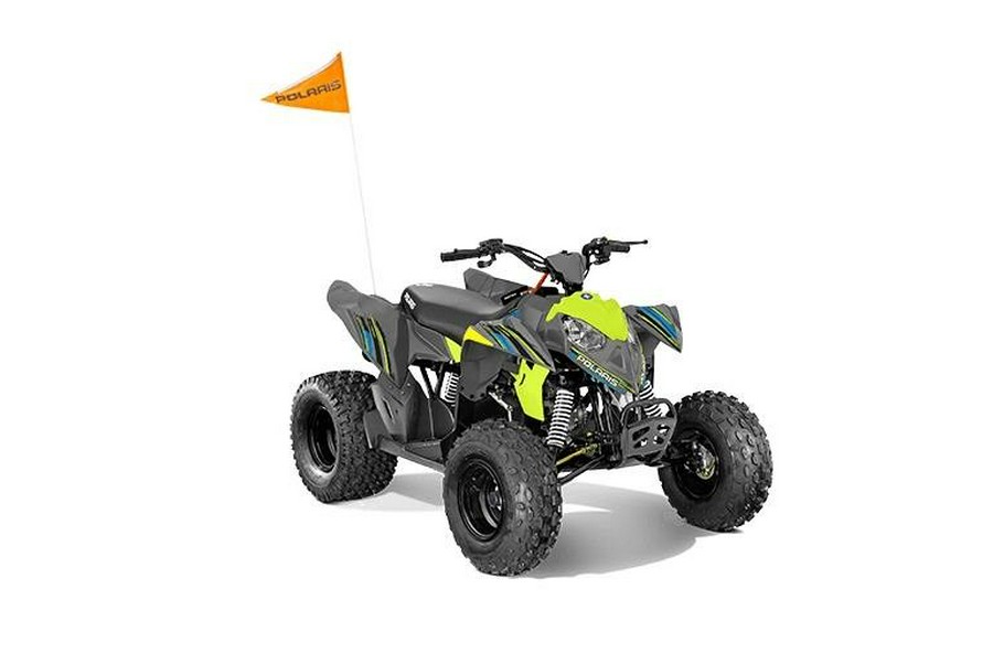 2023 Polaris Industries OUTLAW 110 EFI - AVALANCHE GRAY / LIME - Avalanche Grey / Lime Squeeze