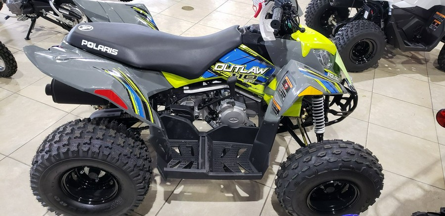 2023 Polaris Industries OUTLAW 110 EFI - AVALANCHE GRAY / LIME - Avalanche Grey / Lime Squeeze