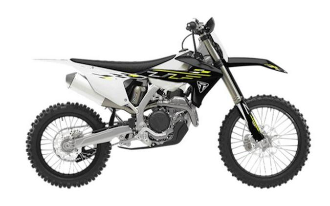 2026 Triumph TF 450-C Jet black/ Pure white