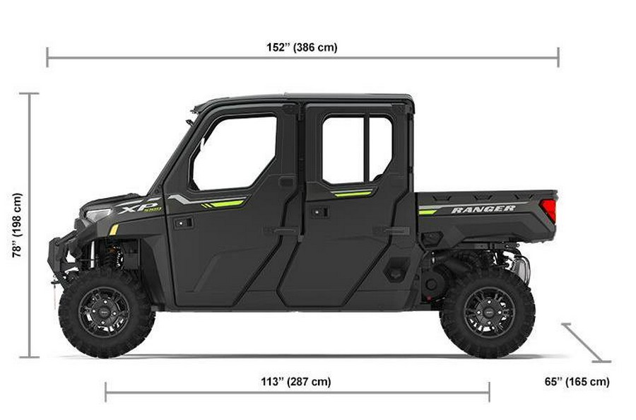 2023 Polaris Industries RANGER CREW XP 1000 NorthStar Edition Premium Super Graphite with Lifted Lime Accents