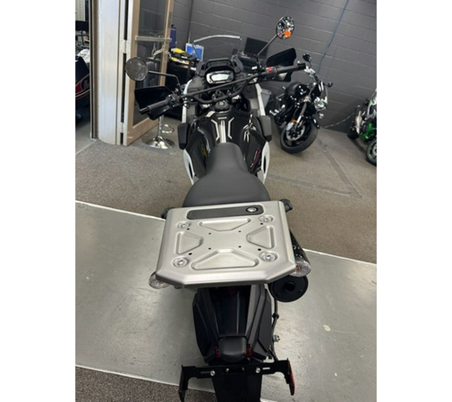 2025 Kawasaki KLR650 Pearl Crystal White/Metallic Carbon Gray