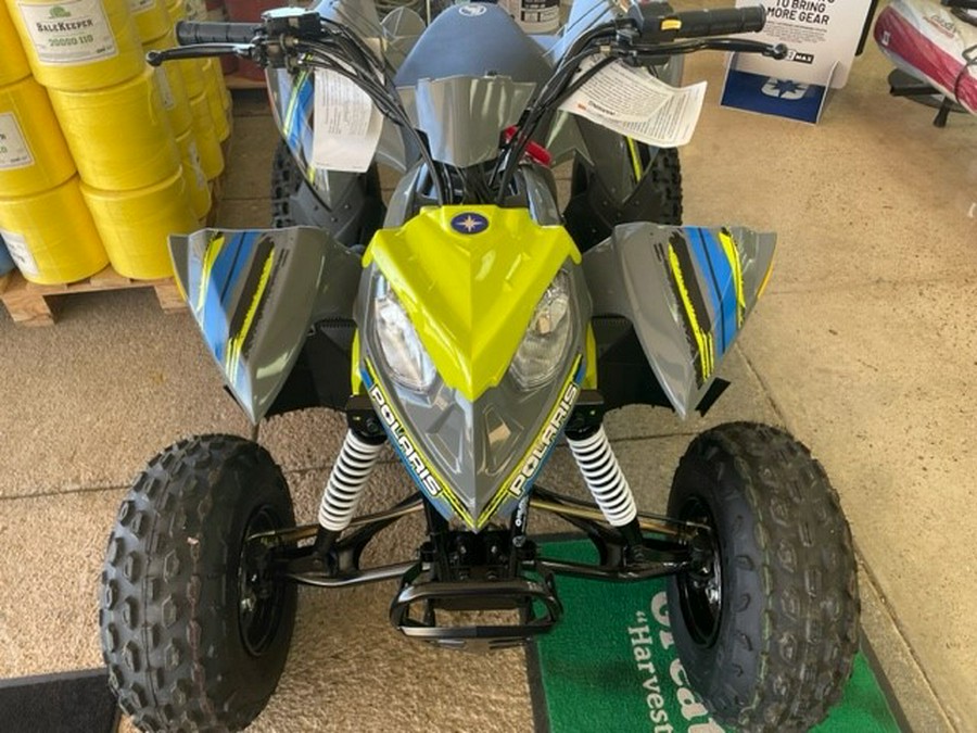 2023 Polaris Industries Outlaw 110 EFI Avalanche Gray/Lime Squeeze