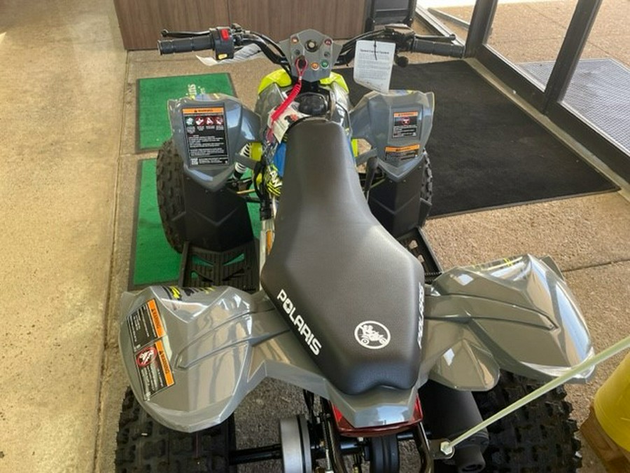 2023 Polaris Industries Outlaw 110 EFI Avalanche Gray/Lime Squeeze