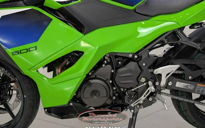 2026 Kawasaki Ninja 500 Metallic Flat Spark Black