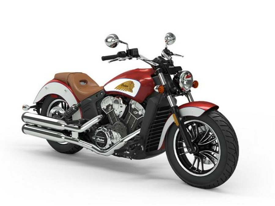2020 Indian Motorcycle® Scout® ABS Icon Series Ruby Metallic/Pearl White
