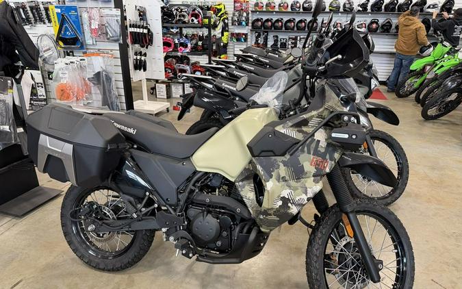 2025 Kawasaki KLR®650 Adventure ABS Cypher Camo Beige