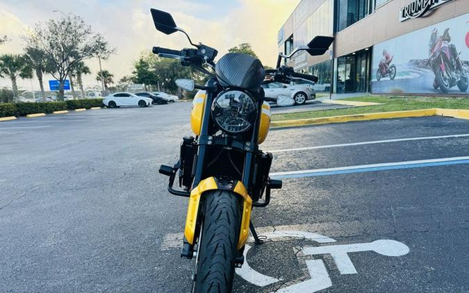 2025 Triumph Trident 660 Cosmic YellowSapphire Black