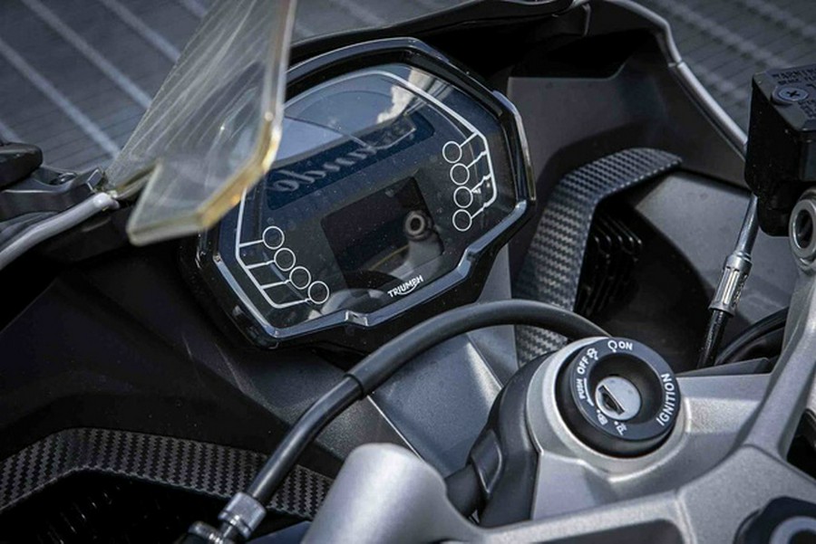 2025 Triumph Daytona 660 Snowdonia WhiteSapphire Black