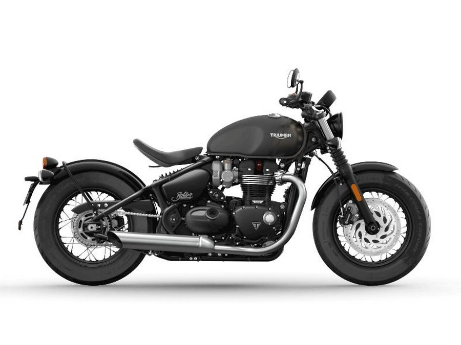 2022 Triumph Bonneville Bobber Matte Storm Grey/Matte Ironstone