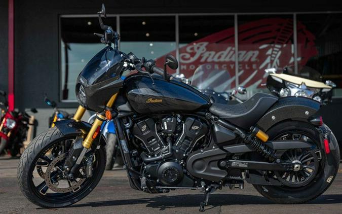 2026 Indian 101 Scout Black Crystal With Super Graphite