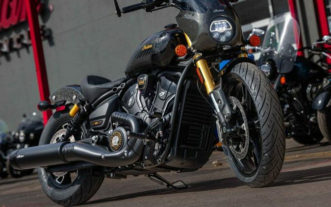 2026 Indian 101 Scout Black Crystal With Super Graphite