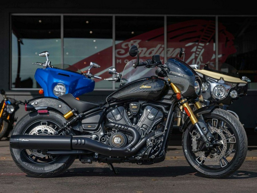 2026 Indian 101 Scout Black Crystal With Super Graphite