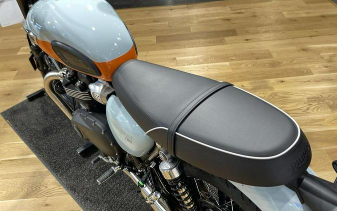 2023 Triumph Bonneville T100 Meriden Blue / Tangerine