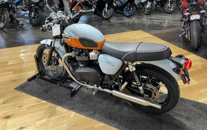 2023 Triumph Bonneville T100 Meriden Blue / Tangerine