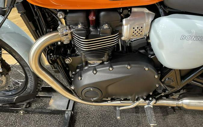 2023 Triumph Bonneville T100 Meriden Blue / Tangerine