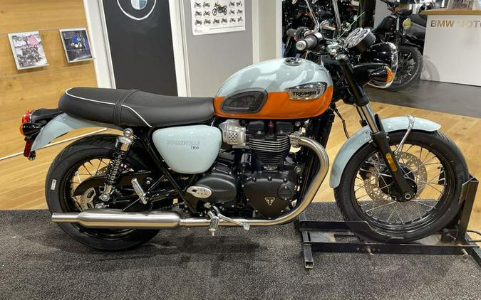 2023 Triumph Bonneville T100 Meriden Blue / Tangerine