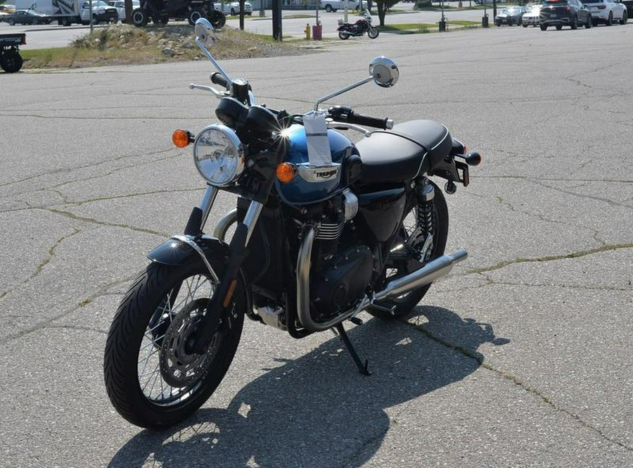 2023 Triumph Bonneville T100 Chrome Edition Cobalt Blue