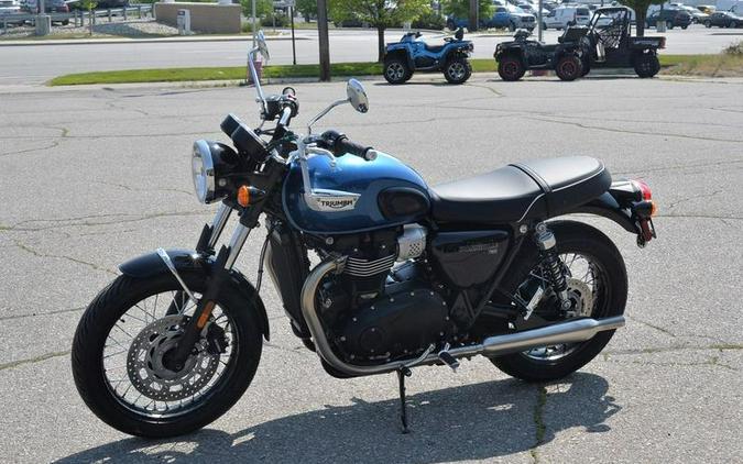 2023 Triumph Bonneville T100 Chrome Edition Cobalt Blue