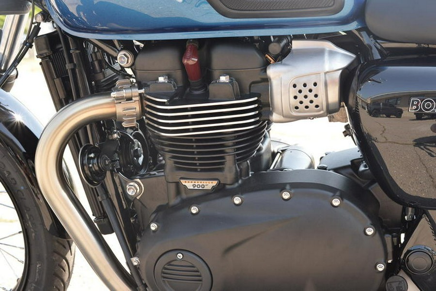 2023 Triumph Bonneville T100 Chrome Edition Cobalt Blue