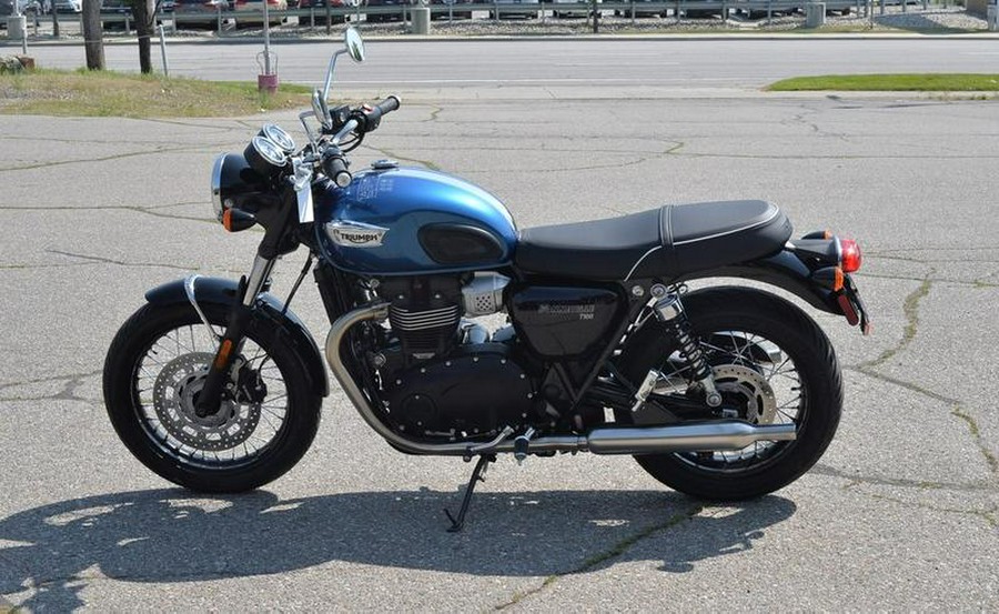 2023 Triumph Bonneville T100 Chrome Edition Cobalt Blue