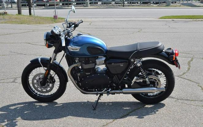 2023 Triumph Bonneville T100 Chrome Edition Cobalt Blue