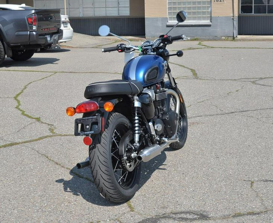 2023 Triumph Bonneville T100 Chrome Edition Cobalt Blue