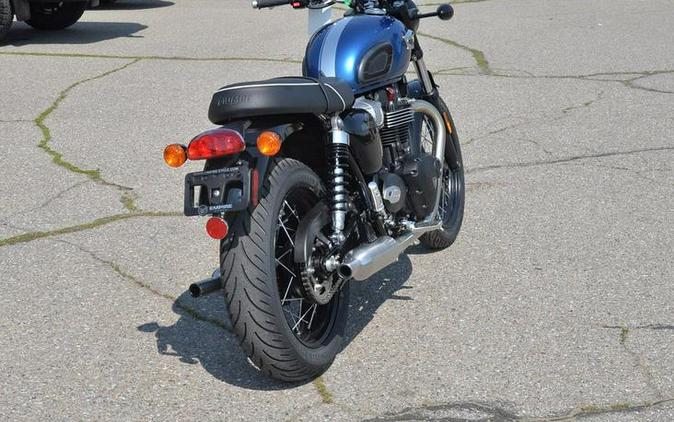 2023 Triumph Bonneville T100 Chrome Edition Cobalt Blue