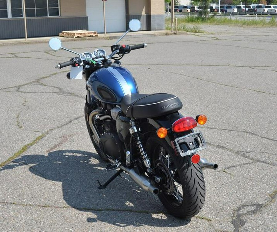 2023 Triumph Bonneville T100 Chrome Edition Cobalt Blue