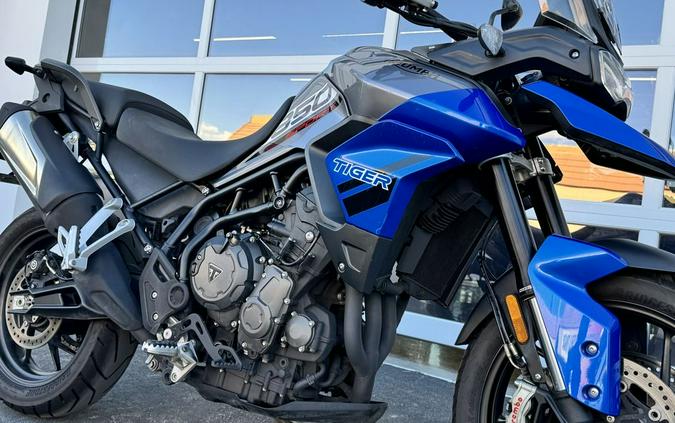 2022 Triumph Tiger 850 Sport Graphite Caspian Blue