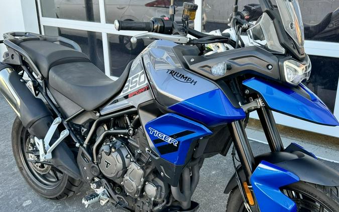 2022 Triumph Tiger 850 Sport Graphite Caspian Blue