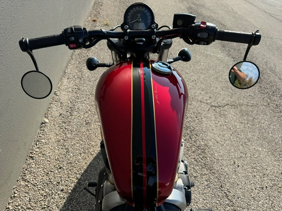 2022 Triumph Bonneville Bobber Gold Line Carnival Red/Sapphire Black